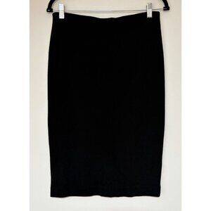 Wilfred Aritzia Women’s Black Knit Pull On Pencil Skirt Size Large